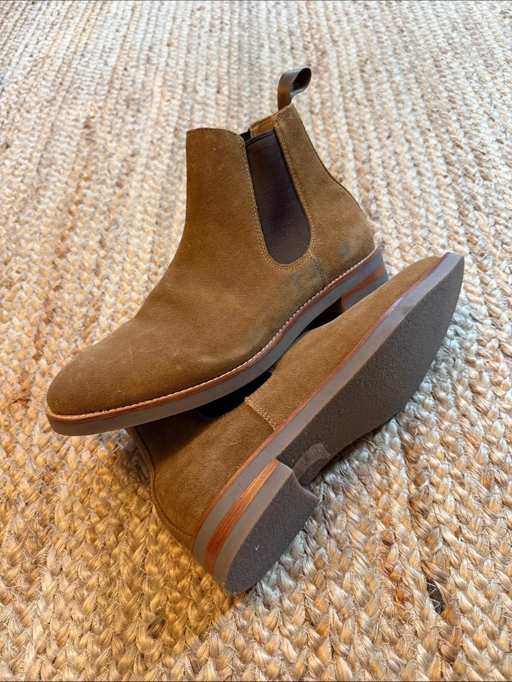 Men's Suede Chukka Boots in Brown wore once